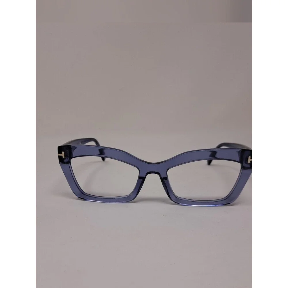 Tom Ford Women's Frames Glasses Purple Translucent Cat-Eye TF 5766-B 54-19-140